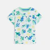 Baby boy's white sea print T-shirt