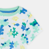 Baby boy's white sea print T-shirt