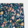 Girl's multicoloured printed wide-legged trousers