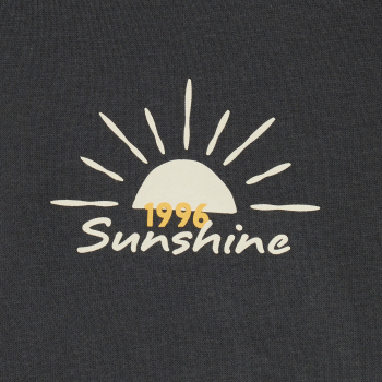 Sweat-shirt à capuche motif devant et dos gris foncé Garçon