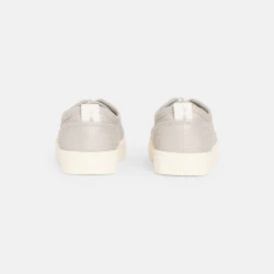 Baskets toile gris bébé fille