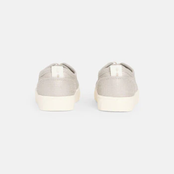 Baskets toile gris bébé fille