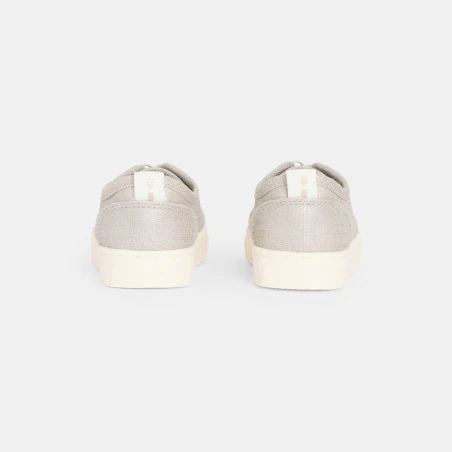 Baskets toile gris bébé fille