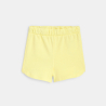 Débardeur ananas col élastiqué et short jaune bébé fille