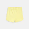 Débardeur ananas col élastiqué et short jaune bébé fille