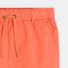Boy's orange cargo Bermuda shorts