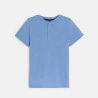 T-shirt tunisien uni bleu garçon
