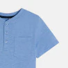 T-shirt tunisien uni bleu garçon