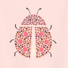 Baby girl's pink ladybird T-shirt