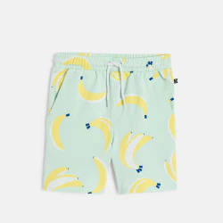 Boy's green printed soft...