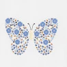 Baby girl's white butterfly sequin T-shirt