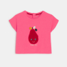 Baby girl's pink pear sensory T-shirt