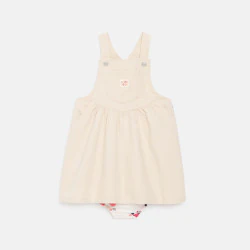 Robe salopette twill rose...