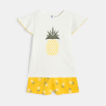 Girl's yellow pineapple pyjama shorts