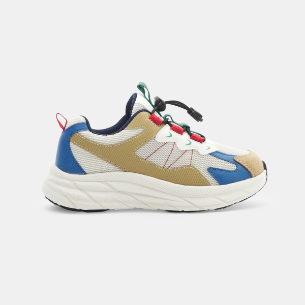 Bakets running lacets autobloquants marron garçon