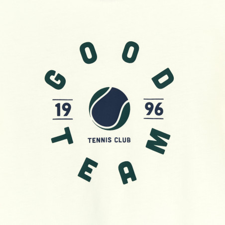 T-shirt manches courtes à message blanc Garçon