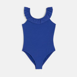 Girl's blue swimming costume