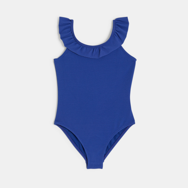Girl's blue swimming costume
