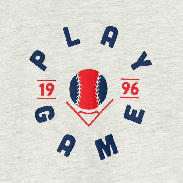 Boy's grey marl slogan T-shirt with short sleeves