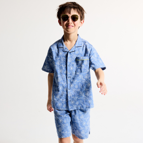 Boy's blue sunglasses