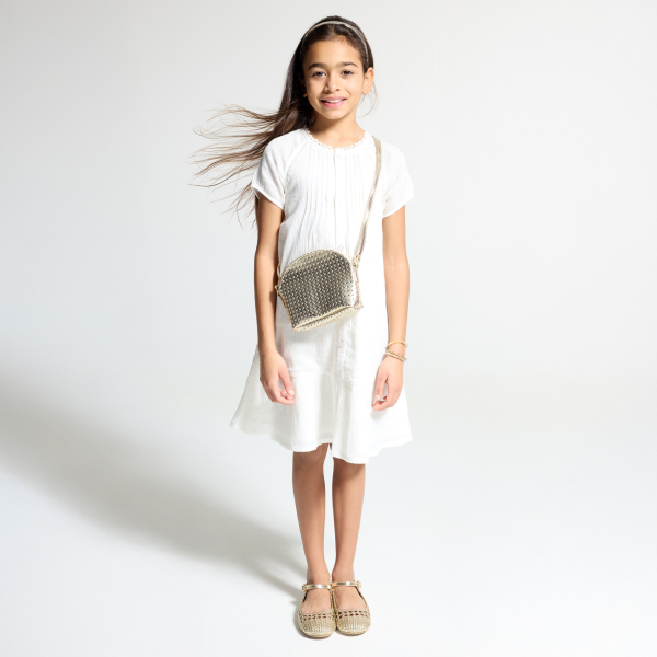 Girl's gold fashion bag