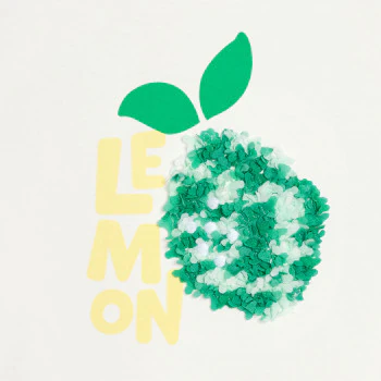 T-shirt manches courtes motif ananas blanc Fille