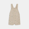 Baby boy's grey fruit short dungarees