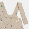 Baby boy's grey fruit short dungarees