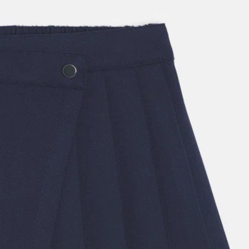 Girl's navy blue pleated skort