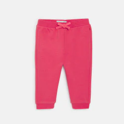 Jogging molleton rouge bébé fille