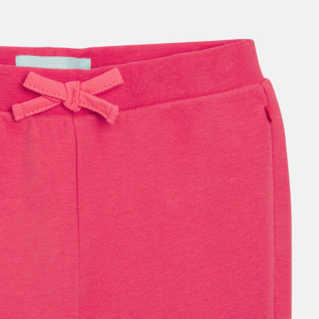 Baby girl's red fleece joggers