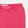 Baby girl's red fleece joggers