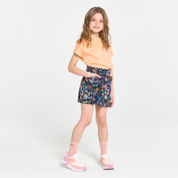 Short ample imprimé bleu Fille