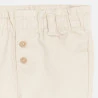 Pantalon taille haute beige bébé fille
