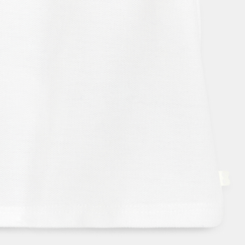 Piqué knit Henley shirt with pocket