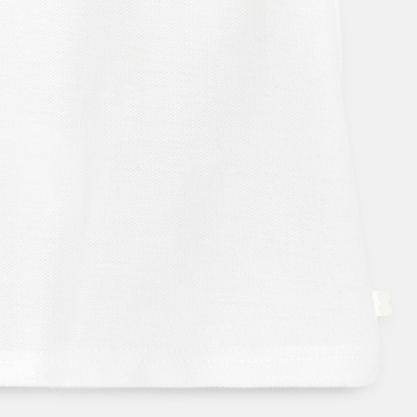 Piqué knit Henley shirt with pocket