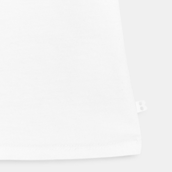 Baby girl's white T-shirt with broderie anglaise sleeves