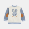Blouson teddy molleton lapin bleu bébé garçon