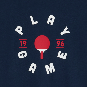 Boy's blue slogan T-shirt with short sleeves