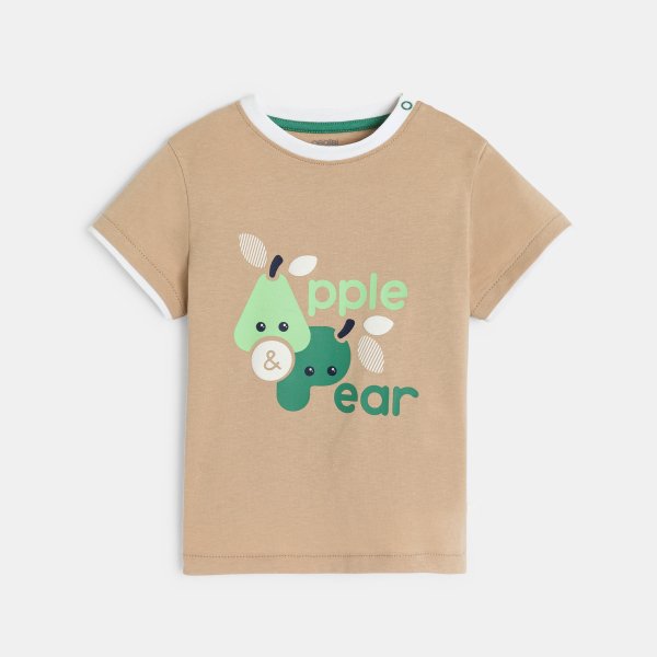 T-shirt fruits beige bébé garçon
