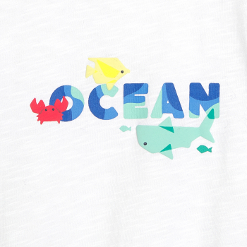 Baby boy's blue ocean T-shirt