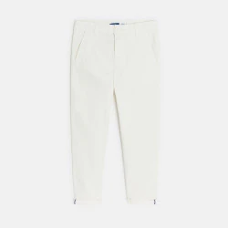 Boy's plain white chinos