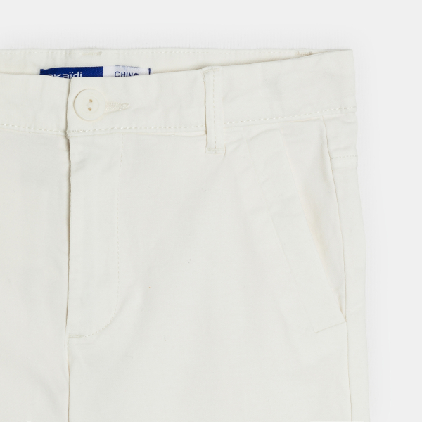 Boy's plain white chinos