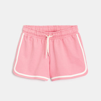 Short en molleton rose bonbon Fille