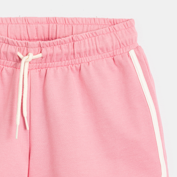 Short en molleton rose bonbon Fille