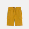 Bermuda cargo en molleto jaune curry garçon