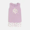 Girl's purple floral pyjama shorts