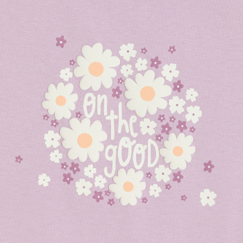 Girl's purple floral pyjama shorts