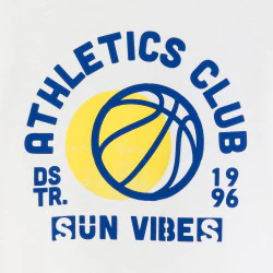 Boy's white sportswear...