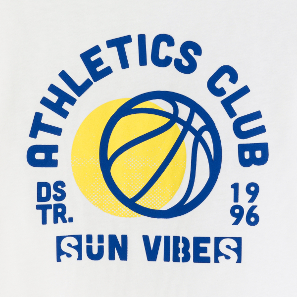 T-shirt manches courtes sportswear blanc Garçon